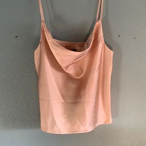 Satin Cowl Neck Top